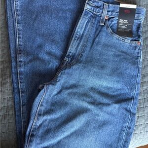 Levi's Relaxed Fit Wide Leg Jeans - Dark Blue